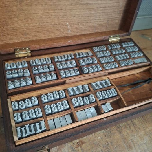 Vintage Letterpress Stamping Block Set
