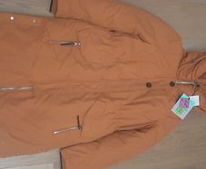 Street One Quilted Coat - Orange Size 10