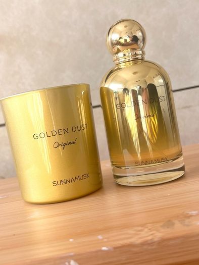 Sunnamusk London Golden Dust Original Eau de Parfum 100ml & Scented Candle Set