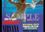 Nirvana concert poster+ticket Point Theatre Dublin Ireland 1992 A3 Size Replica Last Show In Ireland before Kurt Cobain's Death in 1994