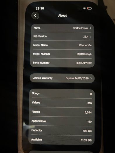 Apple iPhone 16e + Apple Watch SE 2025 GPS Bundle Fully Working Read Description