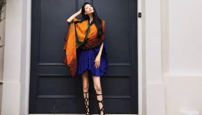 Brand New Extra-Long Tie-Dye Scarf