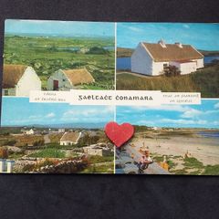 Ireland Postcard : Gaeltacht Connemara , Postcard In Irish