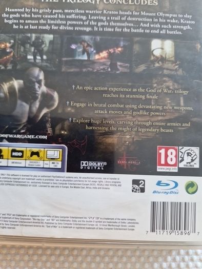 God of War III PlayStation 3 Ps3 Games Original