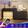 170cm Chest of Drawers with Charging Station and LED Light Image 4