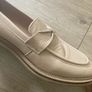 Ladies size 6 office leather loafers Image 2