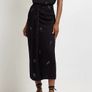 river island black embellished top and skirt Image 2