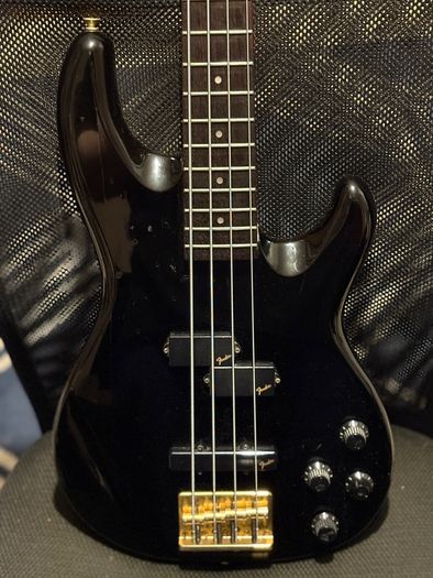 1988 Fender Japan PJR65 Jazz Bass Special PJ Active Contemporary Bass (Black)