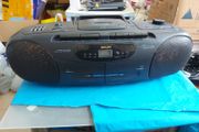 Philips AZ8349 Boombox Stereo Radio Twin Tape Decks CD Player Ghetto Blaster, in very good condition