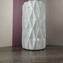 White Geometric Style Vase Image 4