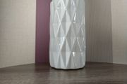 White Geometric Style Vase