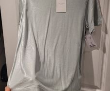 Ted Baker Mint Mettalic Tshirt. New. Size 8