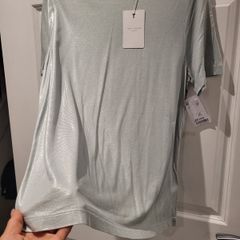 Ted Baker Mint Mettalic Tshirt. New. Size 8