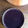 Vintage Wooden Circular Trinket / Jewlery Box w/floral embroidery top Image 3