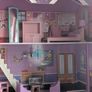 Large wooden dolls house with furniture Image 5