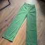Green Corduroy Wide Leg Flare Pants XS - New Image 6