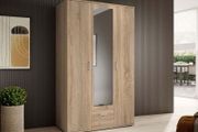 Premium 3-Door Wardrobe with Mirror &amp; Drawers