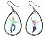 main image for ad Personalised Photo Teardrop Shaped Hanging Earrings