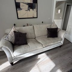 Large 3-seater fabric sofa - excellent condition