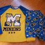 Minion Fleece Pyjamas.  Age 11-12 Image 2