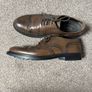 Tods Mens Brown Leather Brogue Shoes Size 9 Image 2