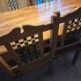 Oak table and 6 chairs Image 5