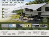 Caravan Awning Caravan Tarp 4 x 2.4 m Sun Canopy Includes Stand-up poles, UV 50+ Protection, Waterproof, 5000 mm.
