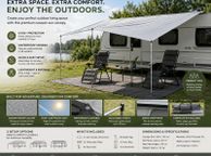main image for ad Caravan Awning Caravan Tarp 4 x 2.4 m Sun Canopy Includes Stand-up poles, UV 50+ Protection, Waterproof, 5000 mm.