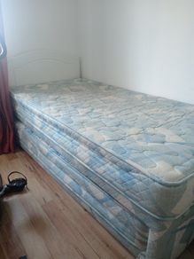 Single bed with pull out bed