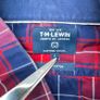 T.M. Lewin Shirt Mens Large Check Business Casual Long Sleeve Button Up Image 3