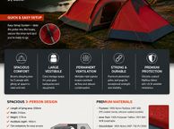main image for ad 3-Person Trekking Tent Siliconized  Aluminium  Poles