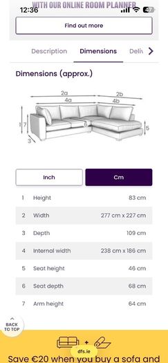 couch DFS perfect condition