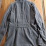 H&M Short Double-Breasted Grey Pea Coat with Black Buttons Image 2