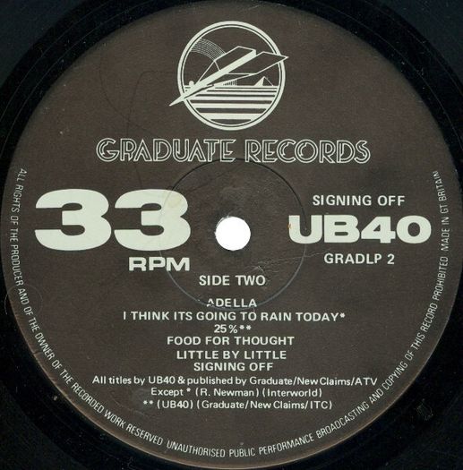 UB40   Signing Off +12"