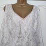 Jacques Vert Elegant pencil cream gold occasion  dress size 20 Postage included Image 4