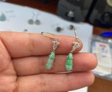 jade earring set