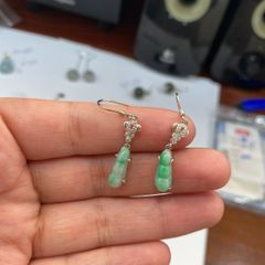 jade earring set