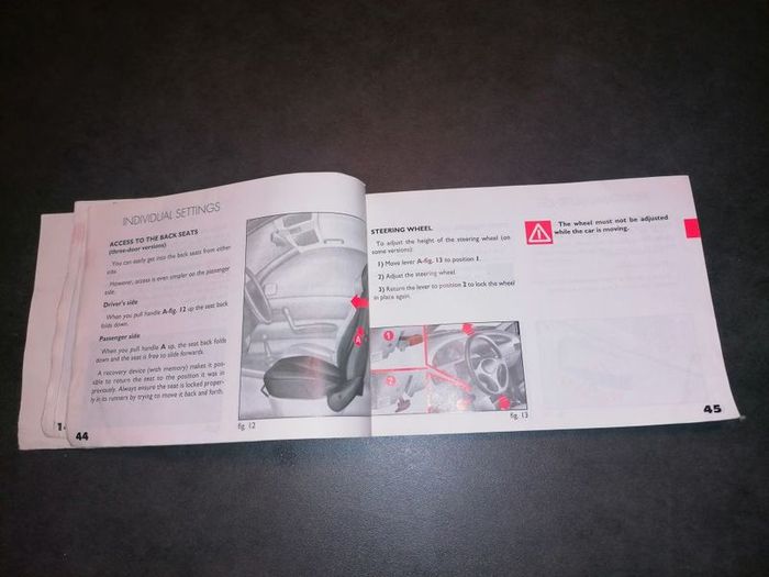 Fiat Punto Owner Handbook