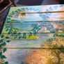 original hand painted wooden chest Image 8
