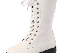 Brand New DADAWEN Girls Waterproof Snow Boots High Boots White