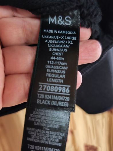 M&S mens funnel neck Fleece XL Postage included