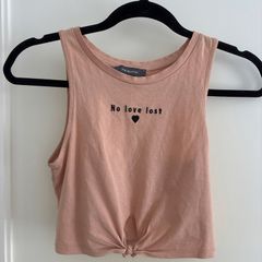 Primark pink/beige crop top