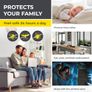 Fly Screen for Windows with Magic Click | Mosquito net can be Individually Cut to Size for All Windows up to 150x130 cm | Easy Installation with 12 Magnets - no Drilling or screwing [Black] Image 4