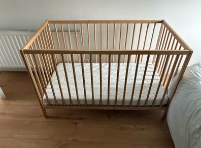 IKEA cot bed and mattress 60x120cm
