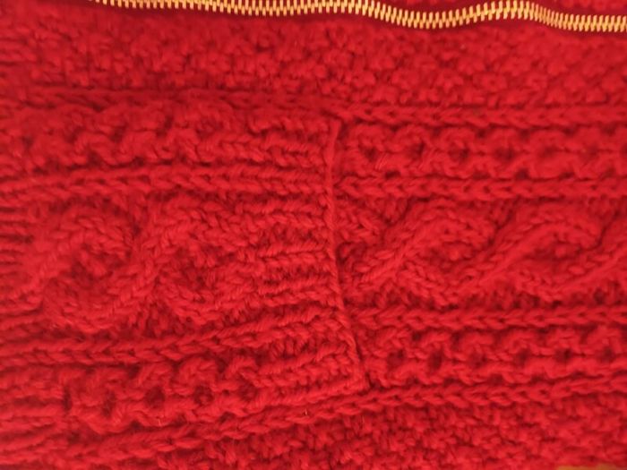 Vintage Child's Handknit Aran Jacket with Matching Hat.