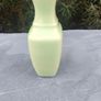 Vintage Celadon Green Glass Embossed Bottle Image 4