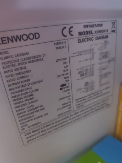 Kenwood American-style fridge freezer