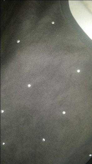 Brand new Primark black studded suede imitation jumper size UK18 EU46 Postage included