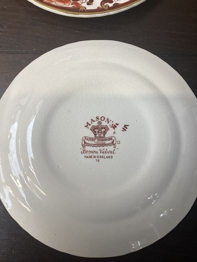 Masons Brown Velvet Side Plates