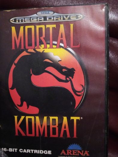 Mega Drive Software Mortal Kombat, with Manual, Boxed